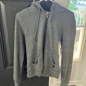 Aviator Nation Bolt Hoodie- XS Heather Grey